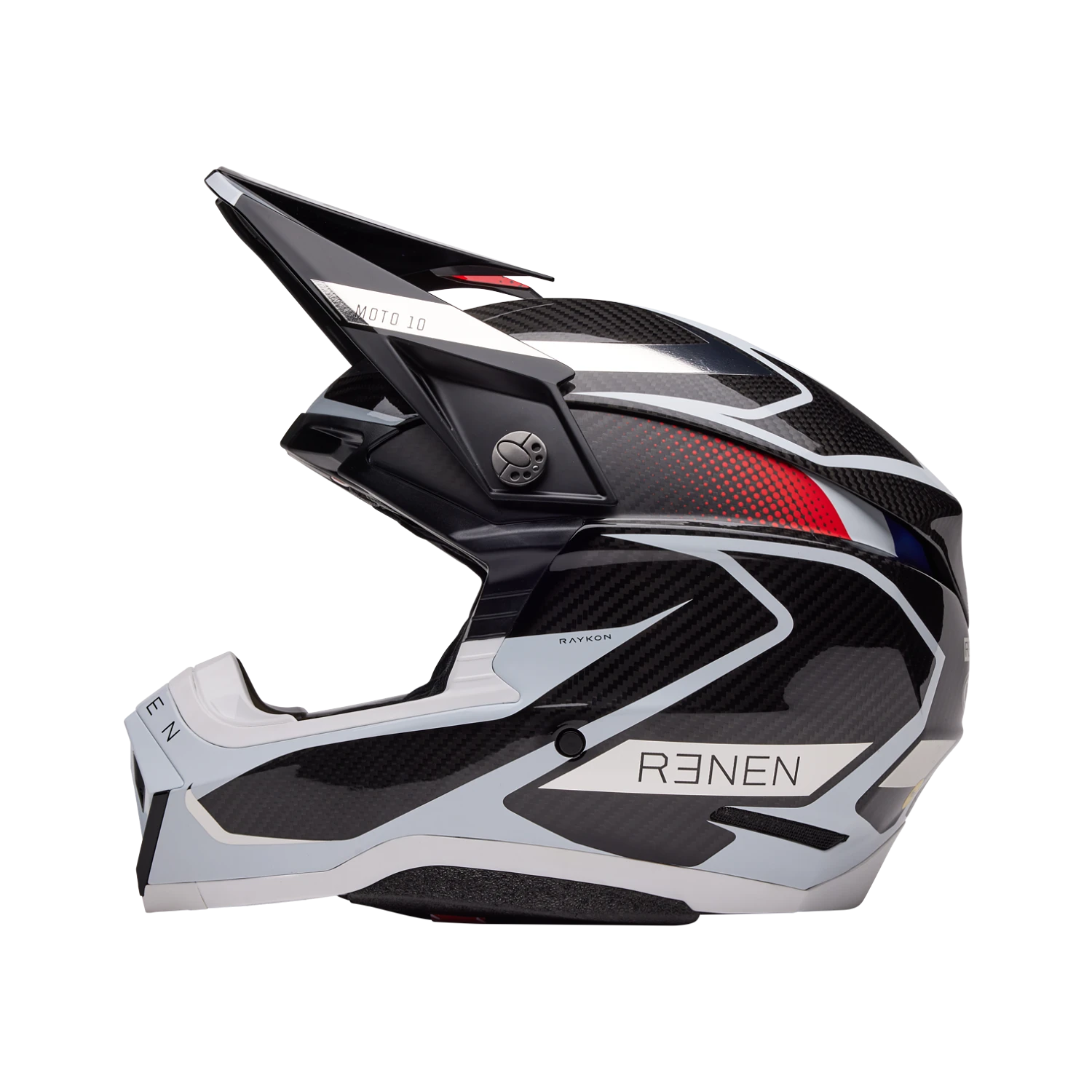 MOTO-10 SPHR RENEN RAYCON ECE [BLK/WHT] S