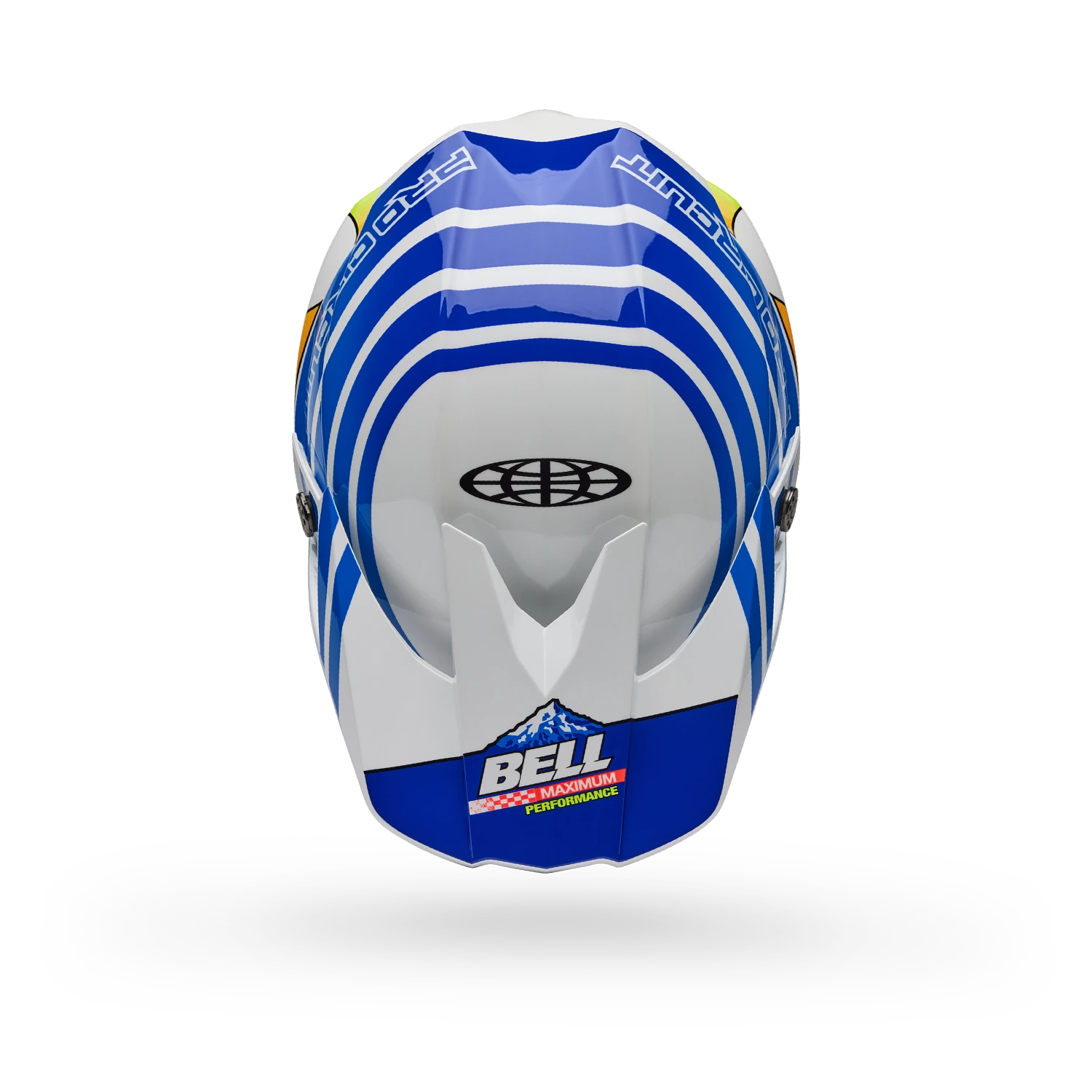 MOTO-10 SPHERICAL PC GLOSS ECE [BLU/WHT] S