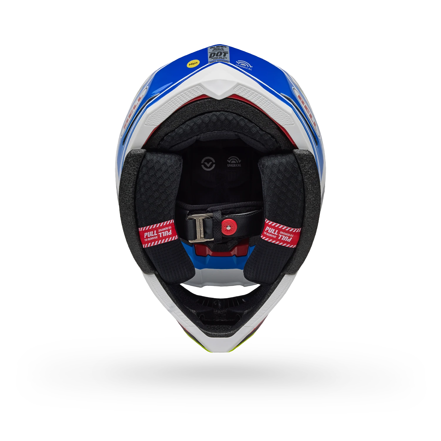 MOTO-10 SPHERICAL PC GLOSS ECE [BLU/WHT] S