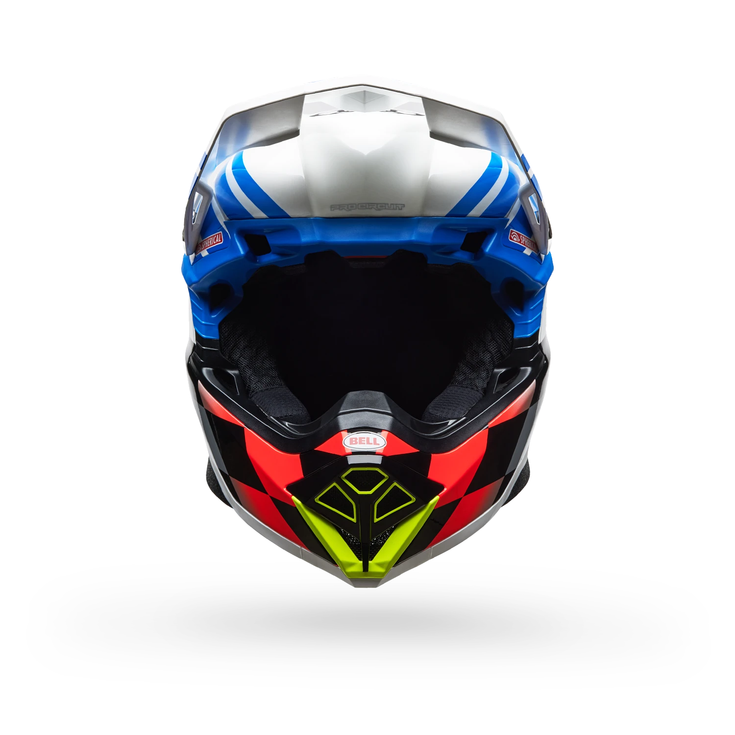 MOTO-10 SPHERICAL PC GLOSS ECE [BLU/WHT] S